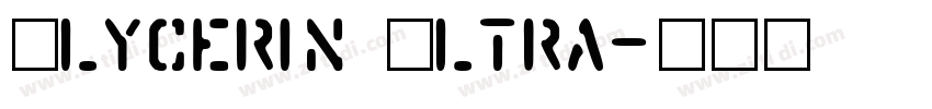 Glycerin Ultra字体转换